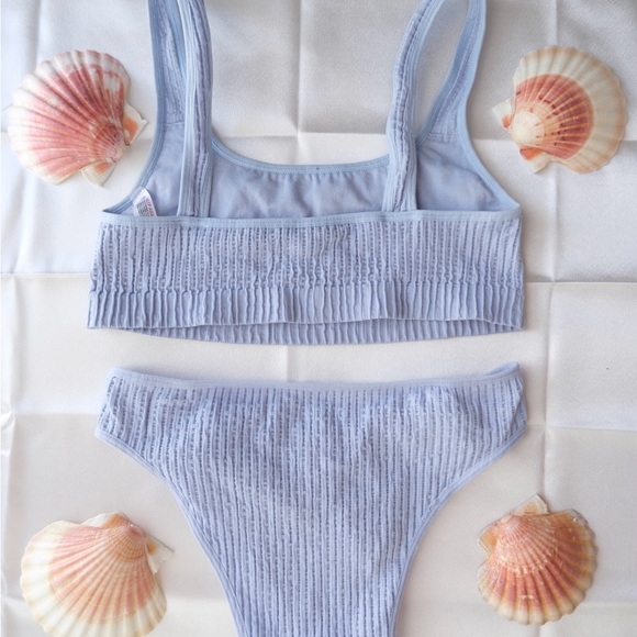 Urban Outfitters Blue Ribbed Bra - Picture 2 of 3